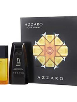Azzaro Edt Spray Refillable 3.4 Oz and Hair And Body Shampoo 5 Oz For Men