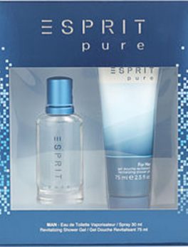 Esprit Pure Edt Spray 1 Oz and Shower Gel 2.5 Oz For Men