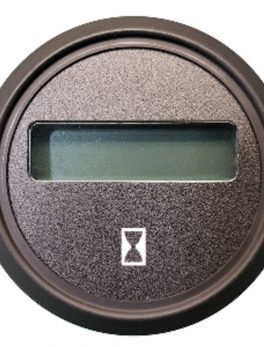 Faria Euro Black 2" J1939 Hourmeter Gauge