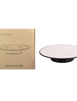 Rotary Display Stand Large 1/18 Scale 12 Inches Wide with Mirror Top by Autoart 98013
