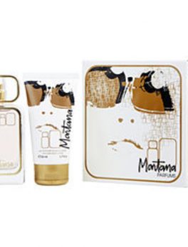 Montana 80s Eau De Parfum Spray 3.3 Oz and Body Lotion 1.7 Oz and Bracelets For Women