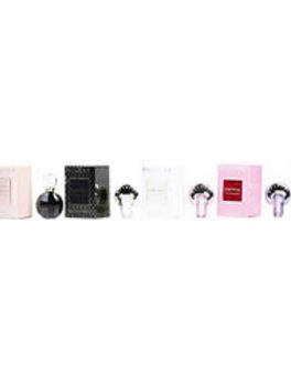 Bvlgari Variety 5 Piece Women's Mini Variety With Goldea The Roman Night Edp Sensuelle and Omnia Crystalline Edt and Omnia Amethyste Edt and Rose Goldea Edp and Omnia Pink Saphhire Edt And All Are .17 Oz Minis For Women