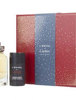 Cartier L'envol Edt Spray 2.7 Oz and Deodorant Stick Alcohol Free 2.5 Oz For Men