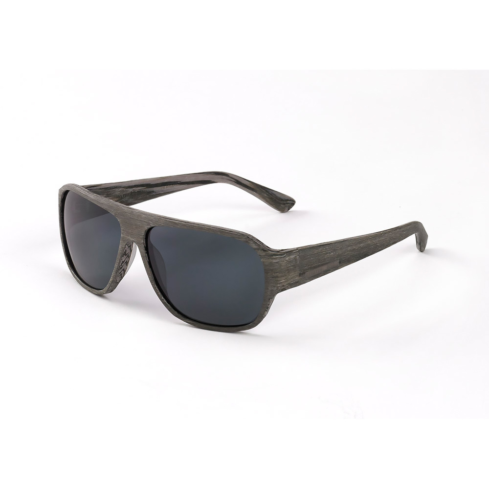 Hang Ten Gold The Balsa Fish-Grey 2 Tone Wood/Smoke Lens