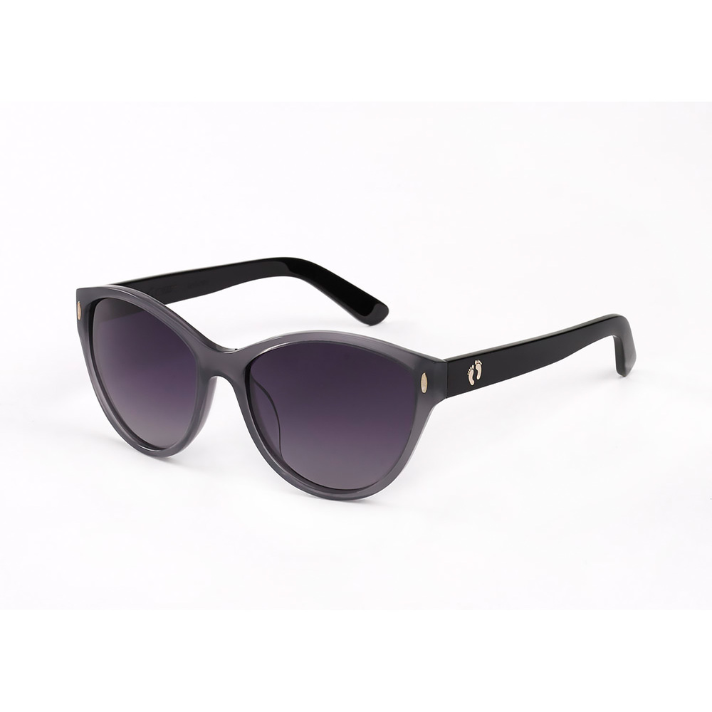 Hang Ten Gold Carcharodon-Grey Shiny Black/Smoke Lens