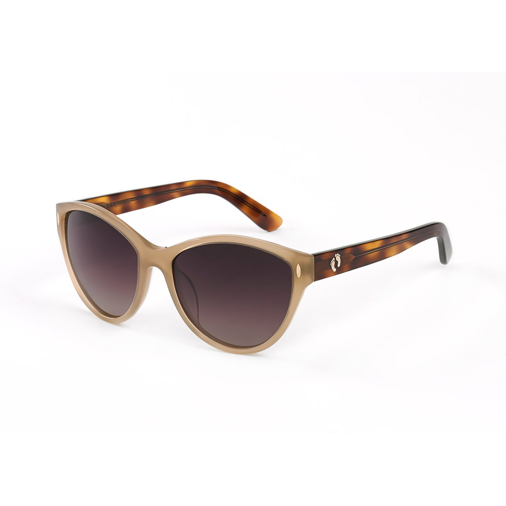 Hang Ten Gold Carcharodon-Cream-Demi/Gradient Brown Lens