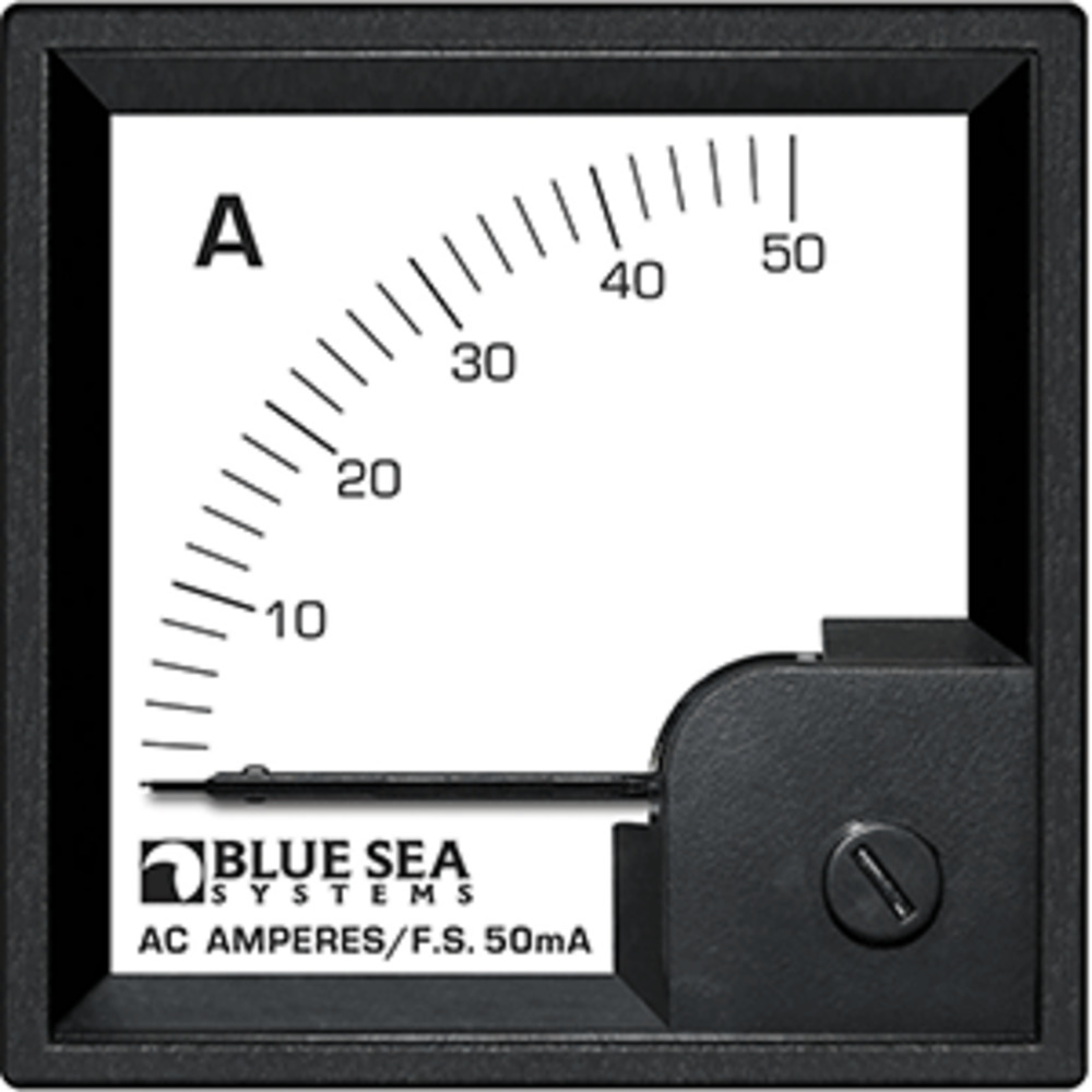 Blue Sea 1058 AC DIN Ammeter - 0 to 50A w/Coil