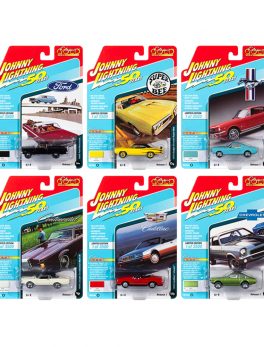 Classic Gold 2019 Set A of 6 Cars Release 1 1/64 Diecast Models by Johnny Lightning JLCG019A