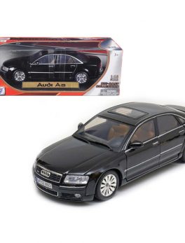 2004 Audi A8 Black 1/18 Diecas Model Car by Motormax 73149bk