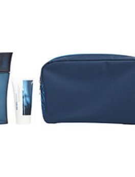 Kenzo Homme Edt Spray 3.4 Oz and Aftershave Balm Alcohol Free 1.7 Oz and Pouch For Men