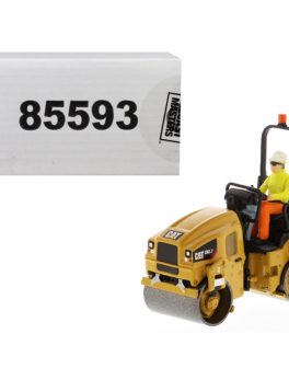 CAT Caterpillar CB-2.7 Utility Compactor with Operator High Line Series 1/50 Diecast Model by Diecast Masters 85593