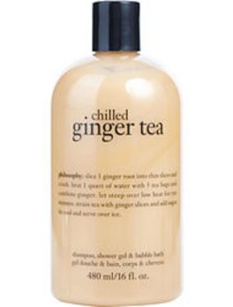 Philosophy Chilled Ginger Tea Shampoo, Shower Gel and Bubble Bath 16 Oz For Women