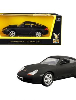 1998 Porsche 911 (996) Carrera Matt Black 1/43 Diecast Model Car by Road Signature 94221mtbk