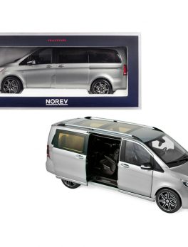 2018 Mercedes Benz V-Class AMG Line Van Gray Metallic 1/18 Diecast Model Car by Norev 183488