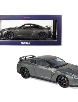 2008 Nissan GTR R-35 Metallic Dark Gray 1/18 Diecast Model Car by Norev 188053