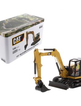 CAT Caterpillar 309 CR Next Generation Mini Hydraulic Excavator with Work Tools and Operator High Line Series 1/50 Diecast Model by Diecast Masters 85592
