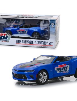2018 Chevrolet Camaro SS Convertible Blue 102nd Indy 500 Presented by PennGrade Motor Oil 500 Festival Event Car 1/24 Diecast Model Car by Greenlight 18248