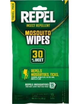 Repel Sportsmans Wipes 15ct  94100