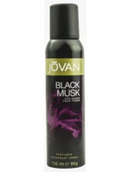 Jovan Black Musk Deodorant Spray 5 Oz For Women