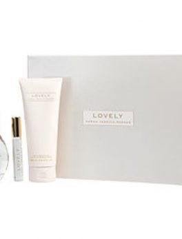 Lovely Sarah Jessica Parker Eau De Parfum Spray 3.4 Oz and Body Lotion 6.7 Oz and Eau De Parfum Rollerball .34 Oz Mini For Women