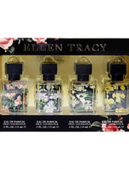 Ellen Tracy Variety 4 Piece Mini Variety With Ellen Tracy Courageous and Ellen Tracy Inspiring and Ellen Tracy Radiant and Ellen Tracy Confident And All Are Eau De Parfum Spray .5 Oz For Women