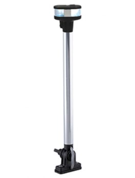 Perko Folding Masthead Light Vertical Combo Mast/All-Round 12-13/16" High Sail or Power