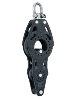 Harken 57mm Carbo Air Fiddle Block w/Swivel and amp; Becket