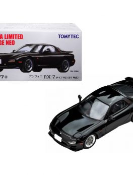 1997 Mazda Efini RX-7 Type RZ RHD (Right Hand Drive) Black 1/64 Diecast Model Car by TomyTec 290032