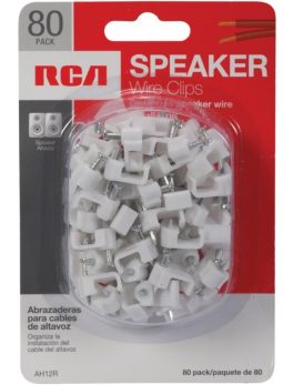 RCA AH12RV Speaker Wire Clips, 80-Count
