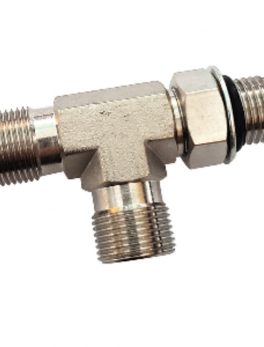 Octopus Orb Brass Tee Fitting