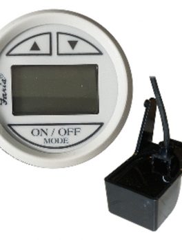 Faria 2" Dress White Depth Sounder w/Transom Mount Transducer
