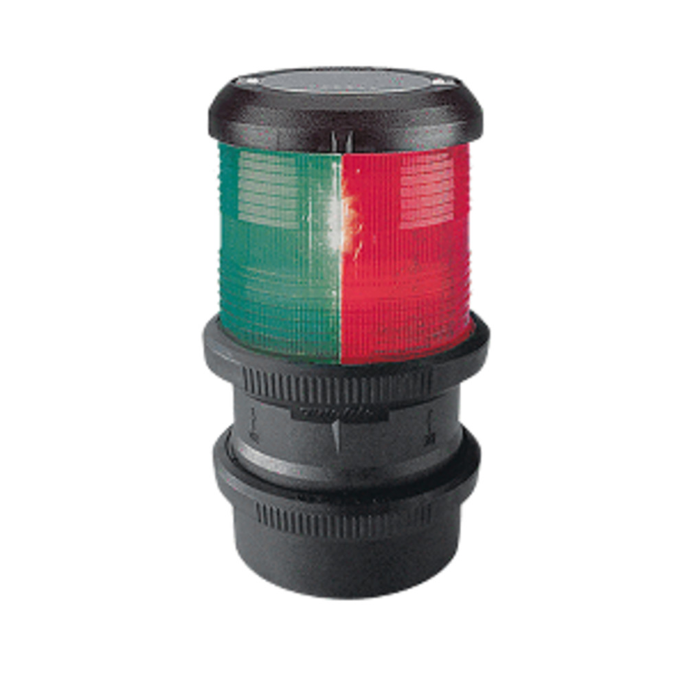 Aqua Signal Series 40 Tri-Color Deck Mount Light w/quicfits - Black Housing