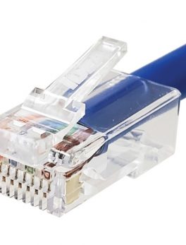 IDEAL 85-367 CAT6 RJ-45 8P8C Single Piece Modular Plugs, 25-Pack