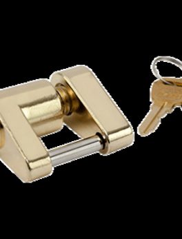 Sea-Dog Brass Plated Coupler Lock - 2 Piece
