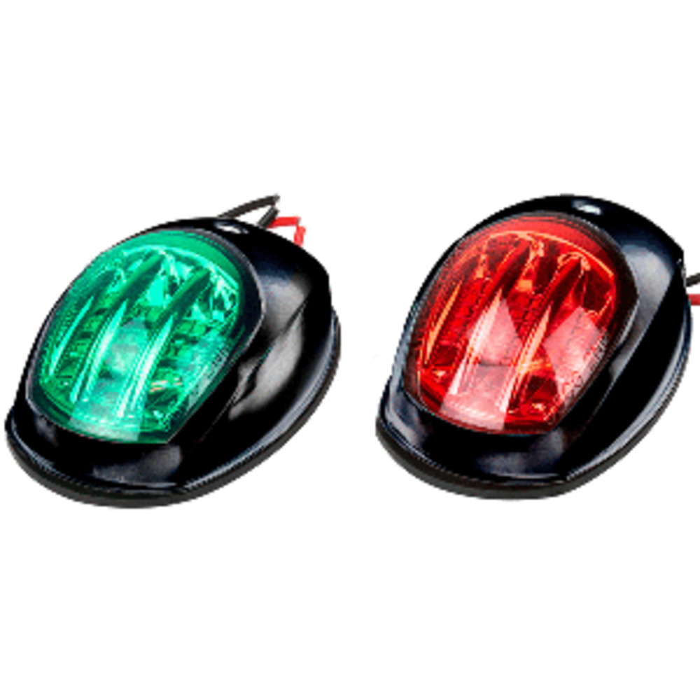 Sea-Dog Black LED Navigation Lights - Port and amp; Starboard