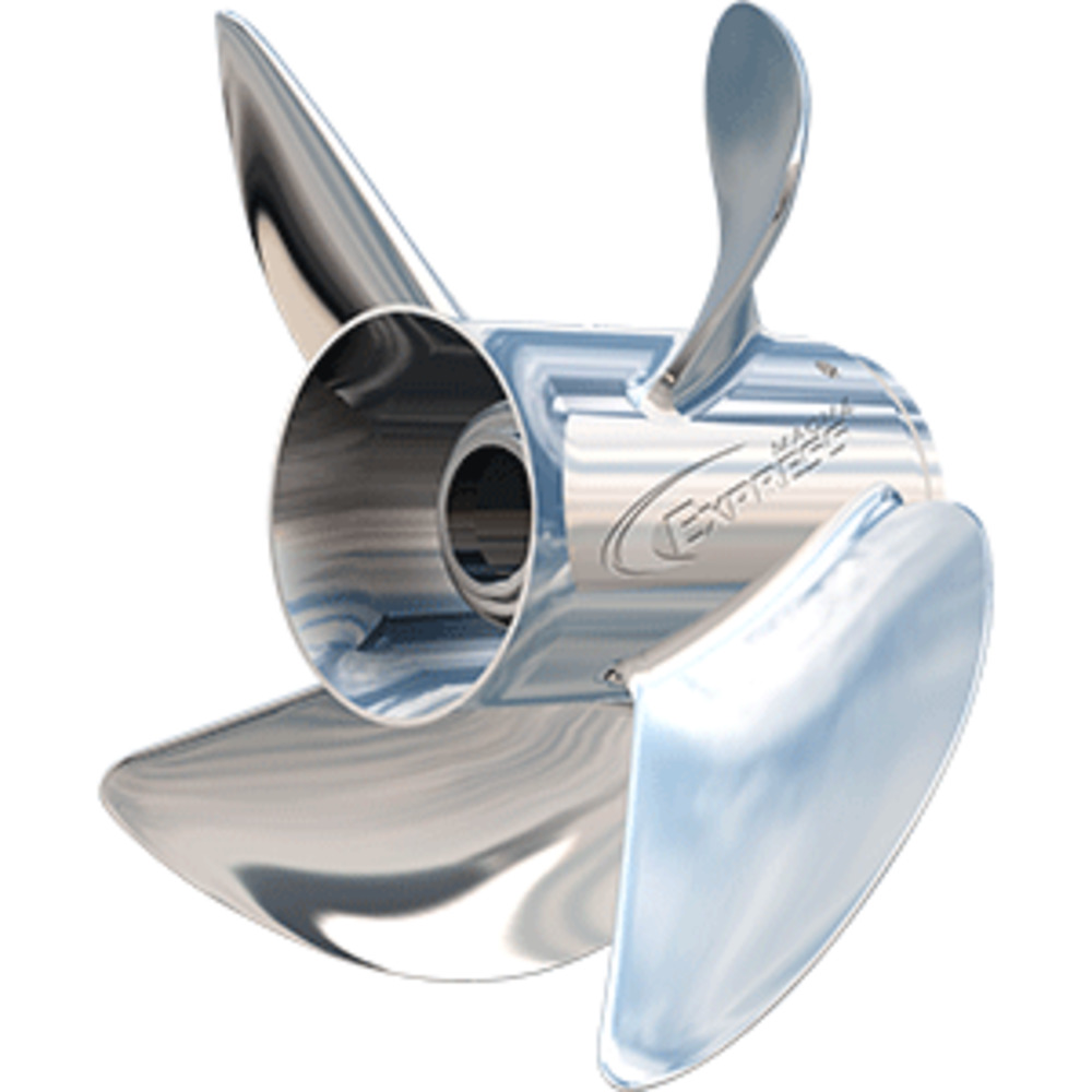 Turning Point Express Mach4 Left Hand Stainless Steel Propeller - EX1/EX2-1319-4L - 13" x 19" - 4-Blade