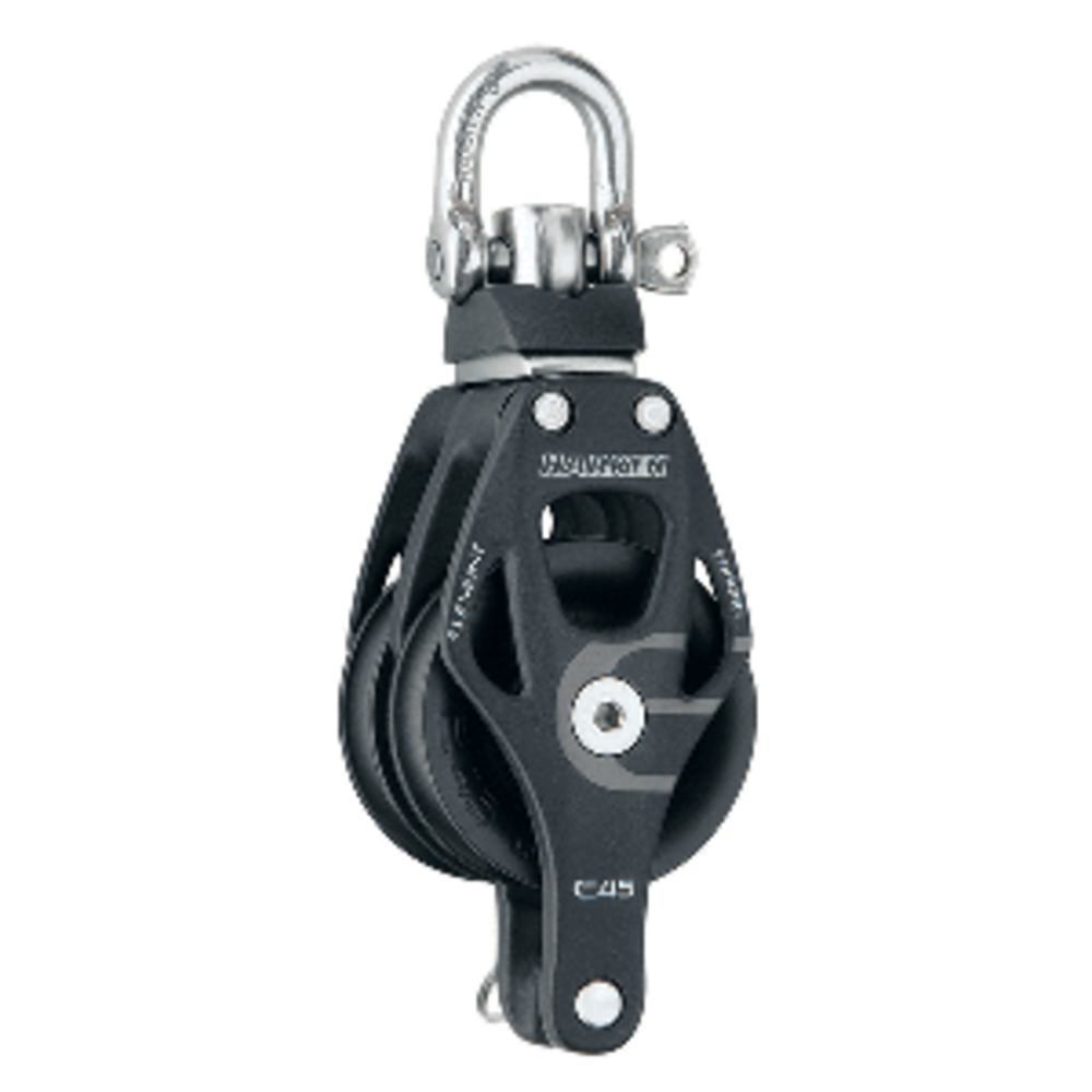 Harken 45mm Double Element Block w/Swivel and amp; Becket