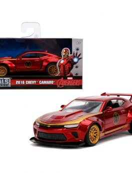 2016 Chevrolet Camaro Iron Man Theme Marvel Series 1/32 Diecast Model Car by Jada 30298