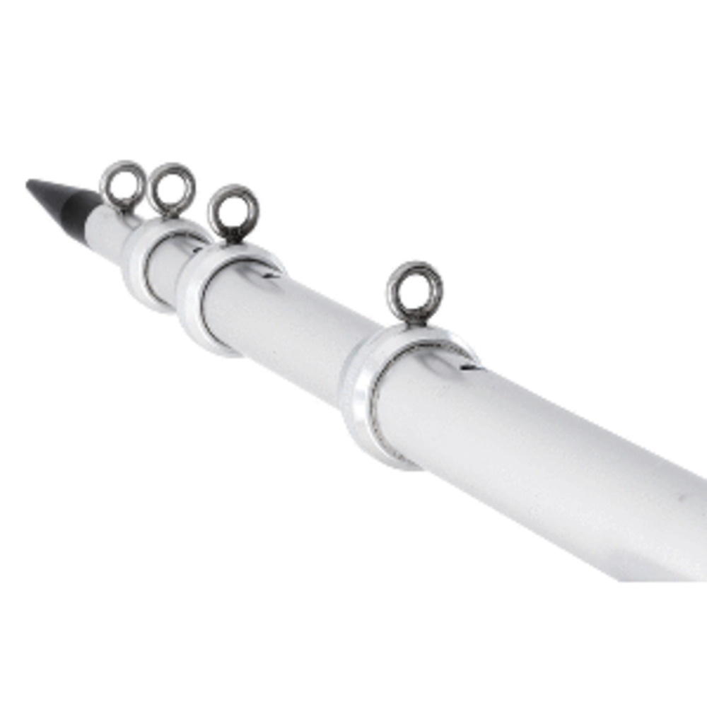 Tigress XD Telescoping Aluminum Outrigger Poles - 18 and #39; - 1-1/2" OD - Silver