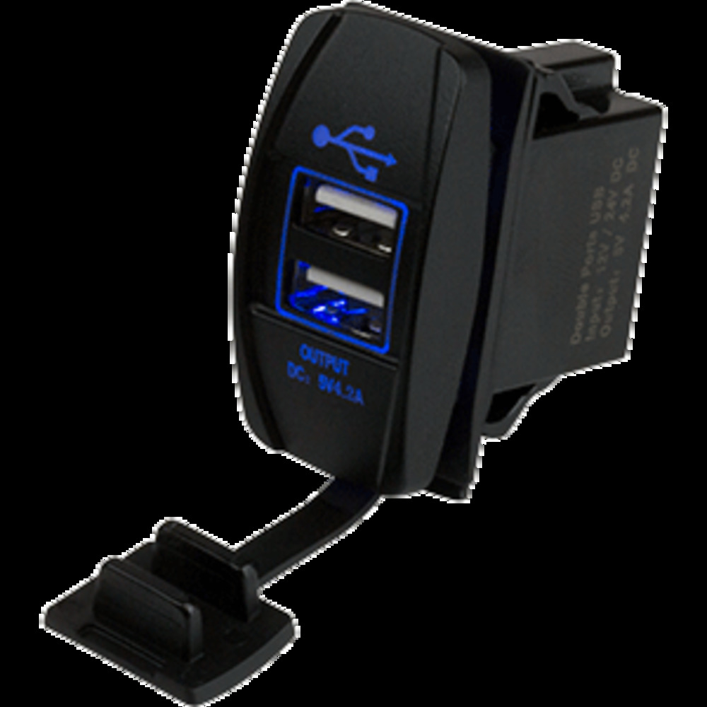 Sea-Dog Dual USB Rocker Switch Style Power Socket