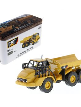 CAT Caterpillar 730 Articulated Dump Truck with Operator High Line Series 1/87 (HO) Scale Diecast Model by Diecast Masters 85130