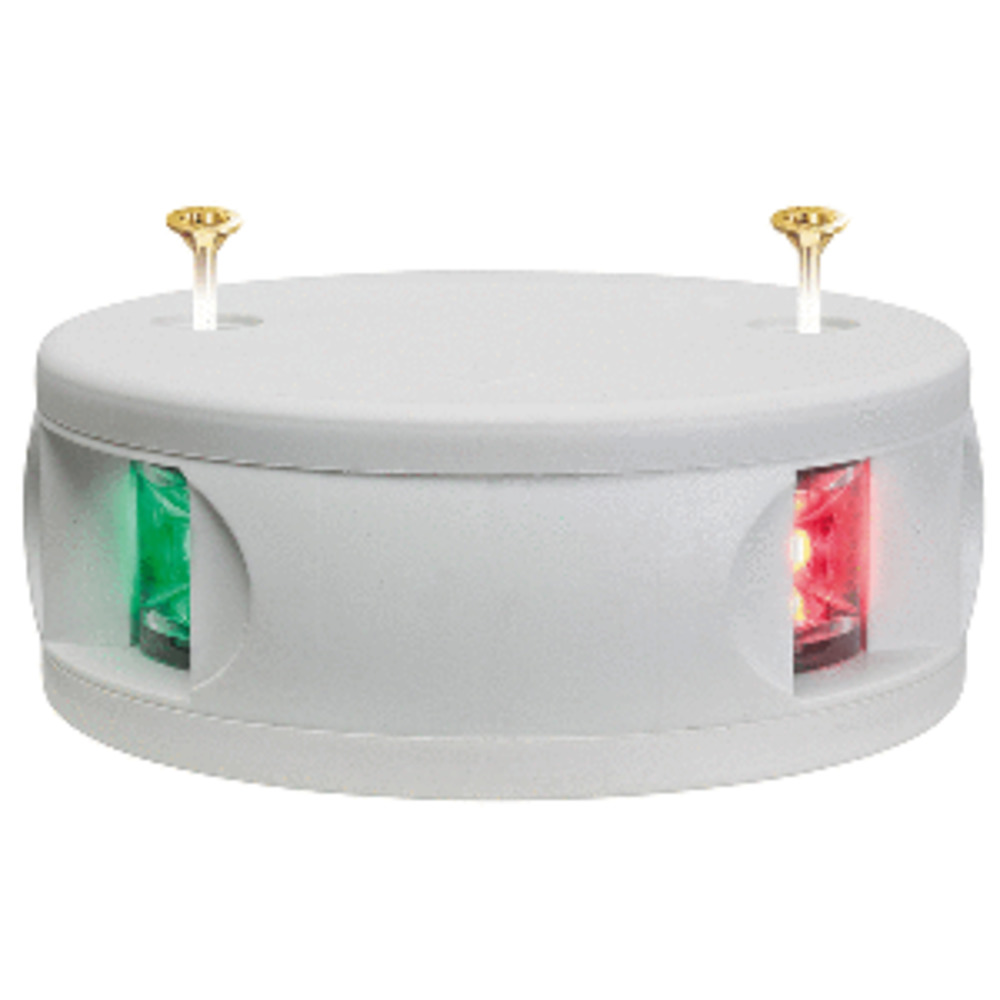 Aqua Signal Series 33 Bi-Color LED Deck Mount Light - White Housing