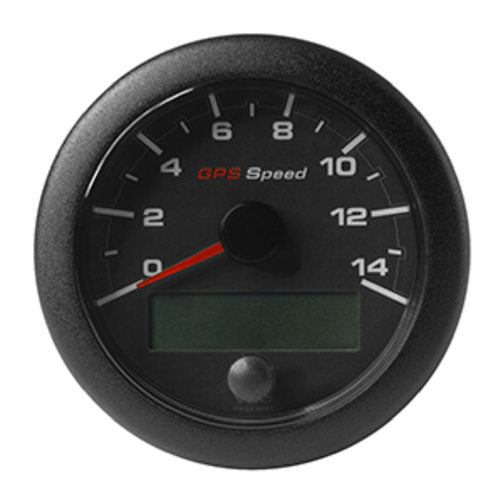 VDO Marine 3-3/8" (85mm) OceanLink GPS Speedometer - Black Dial and amp; Bezel (0-14 K/MPH/KMH)