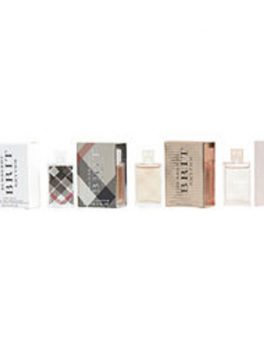 Burberry Variety 4 Piece Womens Variety With Burberry Brit Edp (new Packaging) and Brit Sheer Edt and Brit Rhythm Florale Edt and Brit Rhythm Edt And All Are .17 Oz Minis For Women