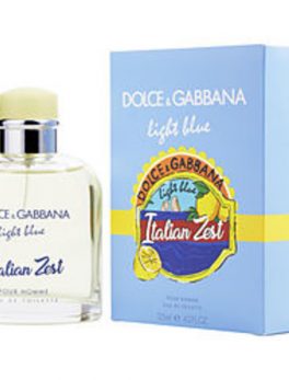 D and G Light Blue Italian Zest Pour Homme Edt Spray 4.2 Oz For Men
