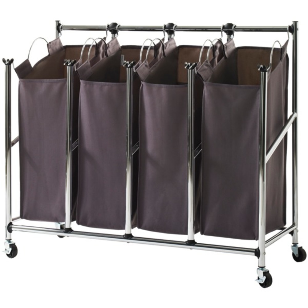 neatfreak A03115002X1FEF Rolling Easy-Reach Quad Laundry Sorter with EVERFRESH Odor Control