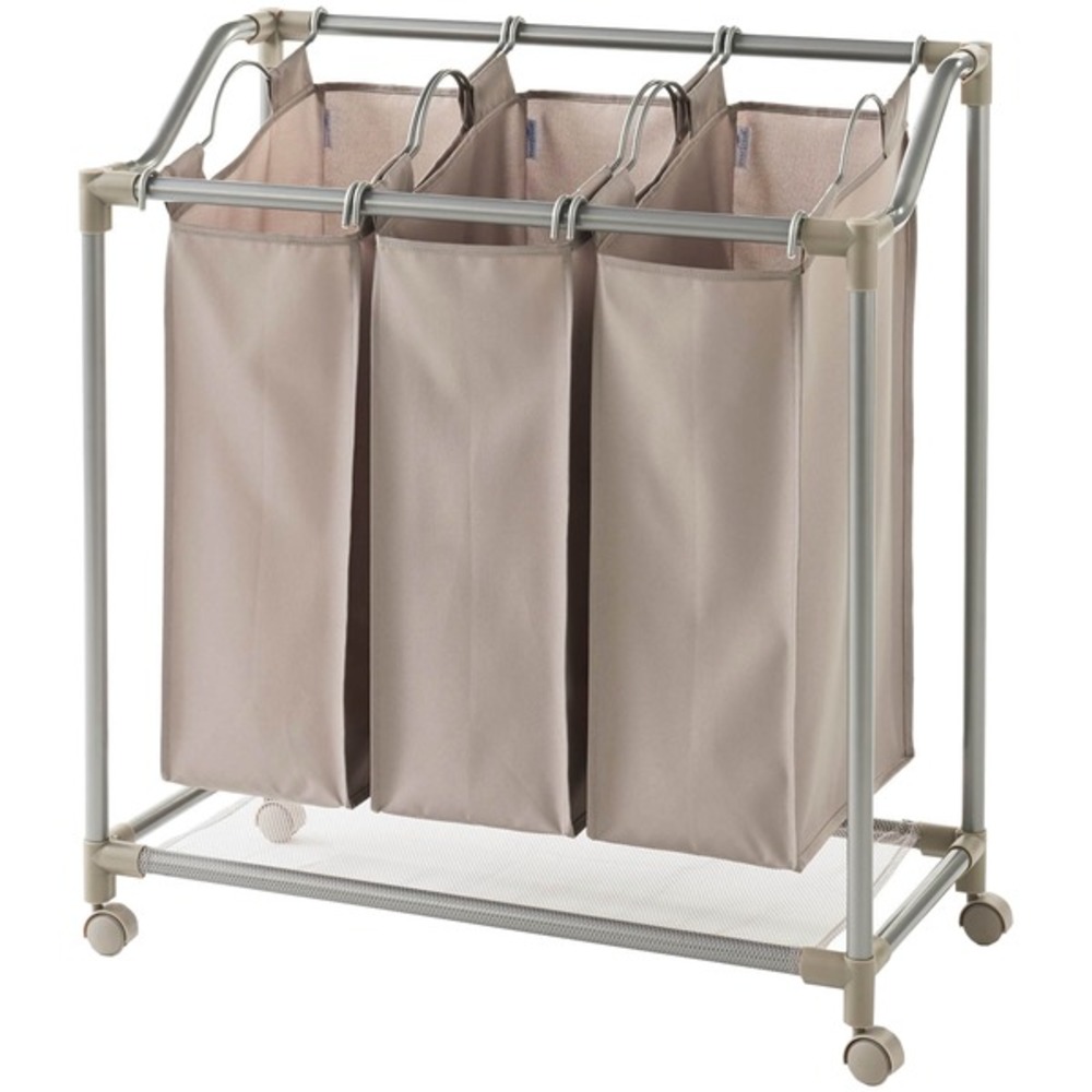 neatfreak 05440 ADA59C-003 Rolling Deluxe Triple Laundry Sorter with EVERFRESH Odor Control