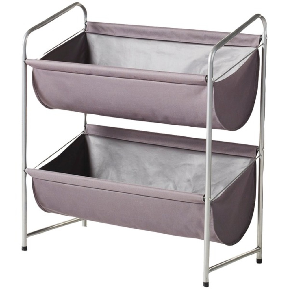 neatfreak NFCC03402 F-001 2-Tier Deep Fabric Bin Utility Shelf