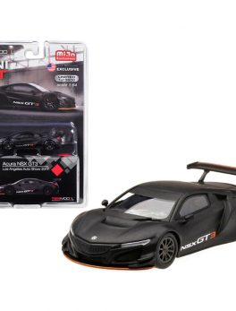 Acura NSX GT3 Matt Black Los Angeles Auto Show 2017 Limited Edition to 3600 pieces Worldwide 1/64 Diecast Model Car by True Scale Miniatures MGT00026