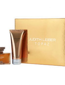 Judith Leiber Topaz Eau De Parfum Spray 1.3 Oz and Body Lotion 3.4 Oz For Women